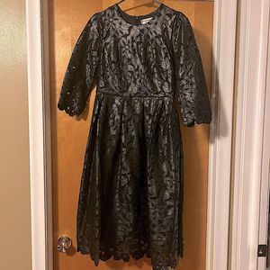 faux leather dress